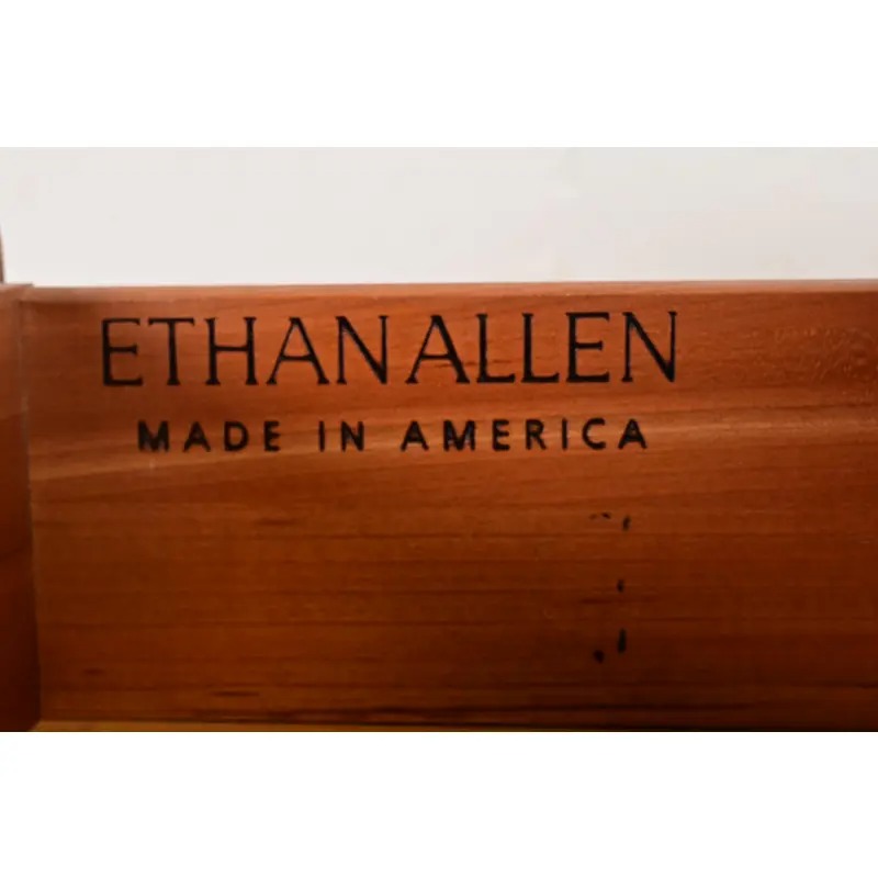 Ethan Allen Georgian Solid Cherry Wood Dresser or Credenza - Image 8