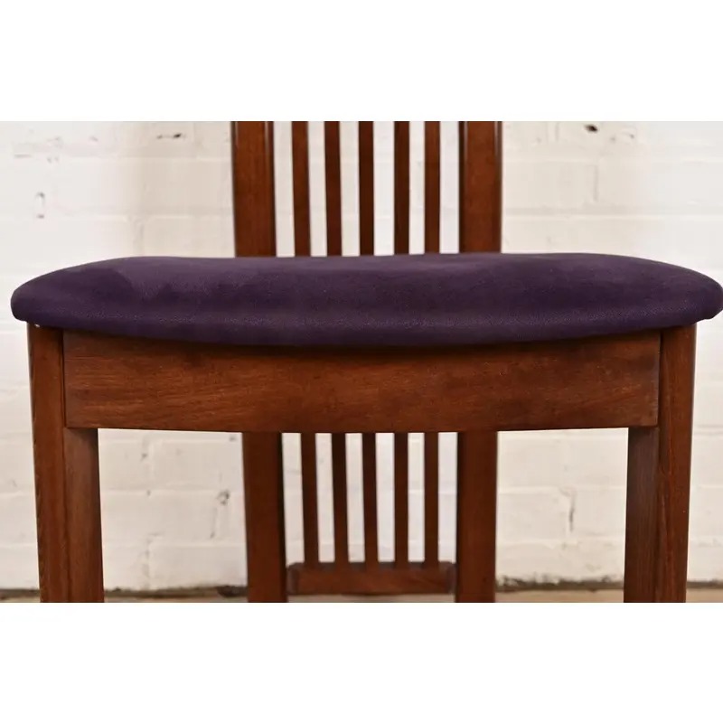 Frank Lloyd Wright Style Arts & Crafts High Back Side Chair or Dining Chair - Image 8