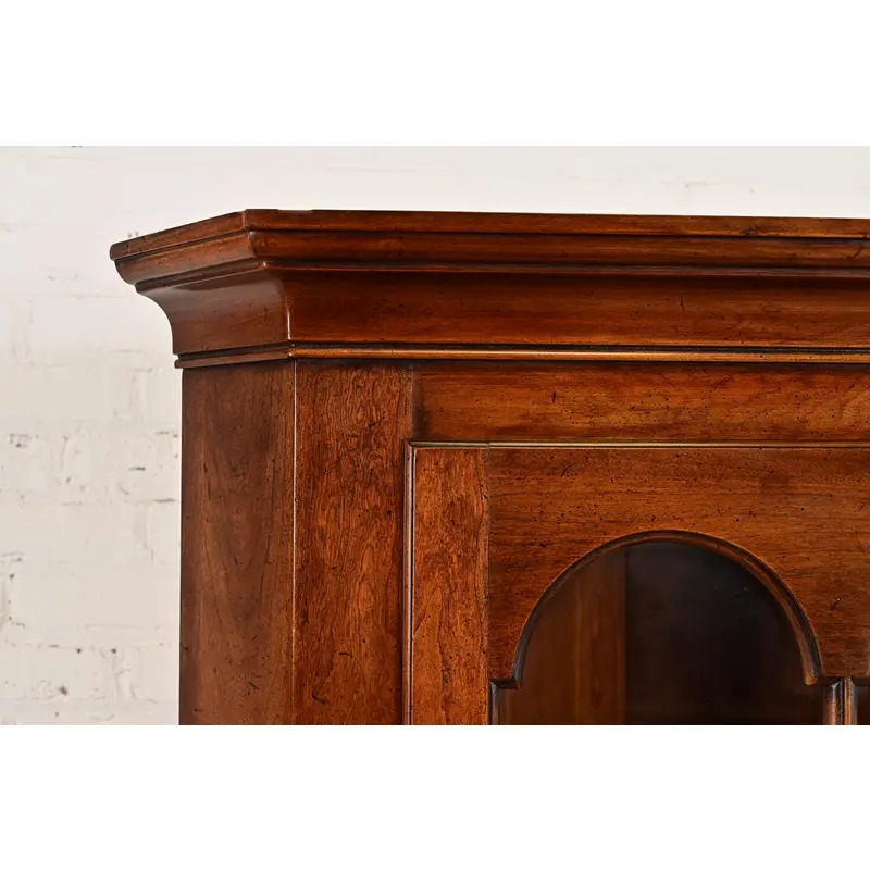 Henkel Harris Style Cherry Wood Corner Cabinet, Circa 1970s - Image 8