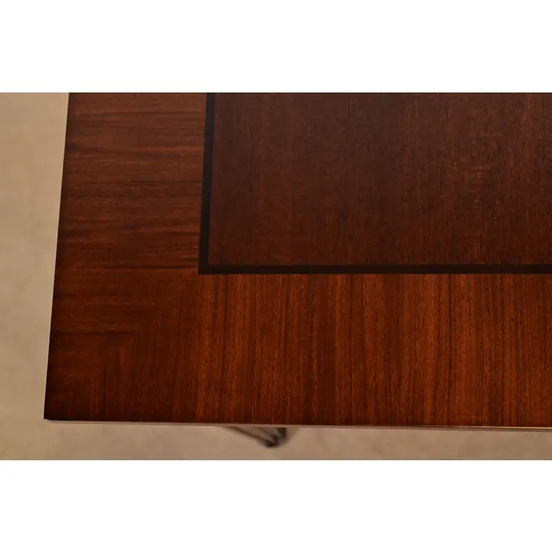 John Widdicomb French Regency Louis XVI Mahogany Extension Dining Table, Newly Refinished - Image 8