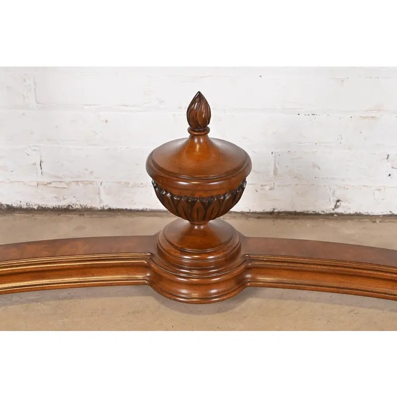 Karges French Regency Louis XVI Burled Walnut Console Table or Server - Image 8