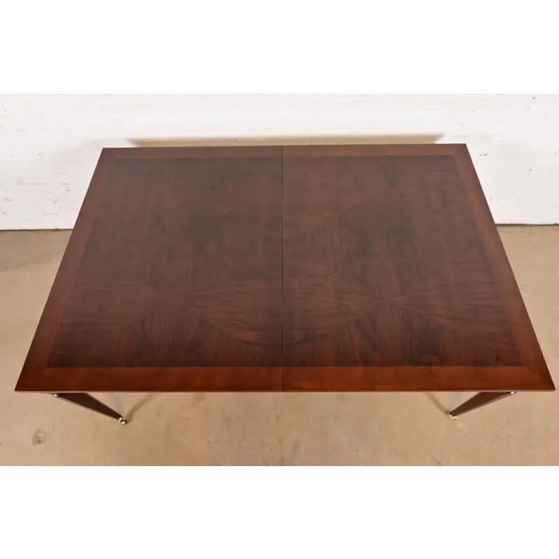 Kindel Furniture French Regency Louis XVI Cherry Wood Extension Dining Table, Newly Refinished - Image 8