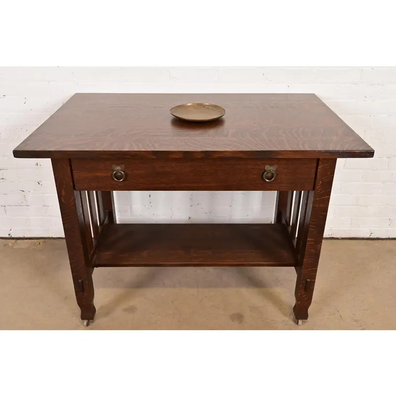 Tiffany Studios New York Bronze Plate With Greek Key Design - Image 8