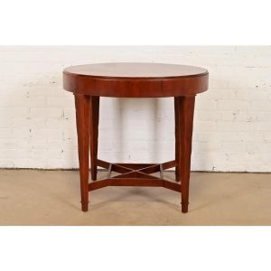 Baker Furniture Federal Cherry Wood Tea Table or Occasional Side Table