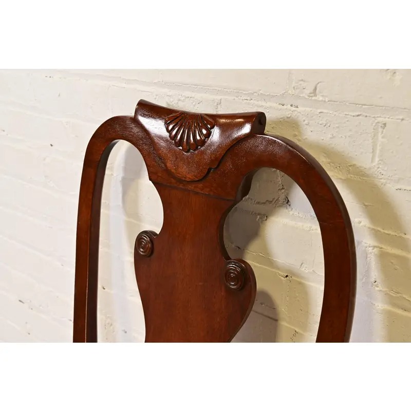 Baker Furniture Georgian Carved Mahogany Side Chair or Dining Chair - Image 9