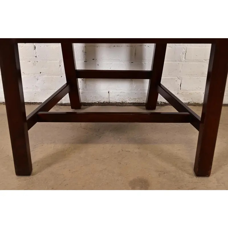 Kindel Furniture Georgian Carved Mahogany Dining Chairs, Set of Eight - Image 9