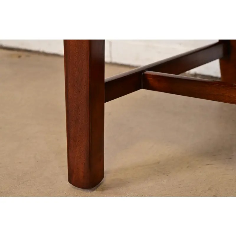 Maitland Smith Georgian Carved Mahogany Side Chairs or Dining Chairs, Pair - Image 9