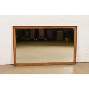 Drexel Mid-Century Modern Large Walnut Framed Wall Mirror, 1960s