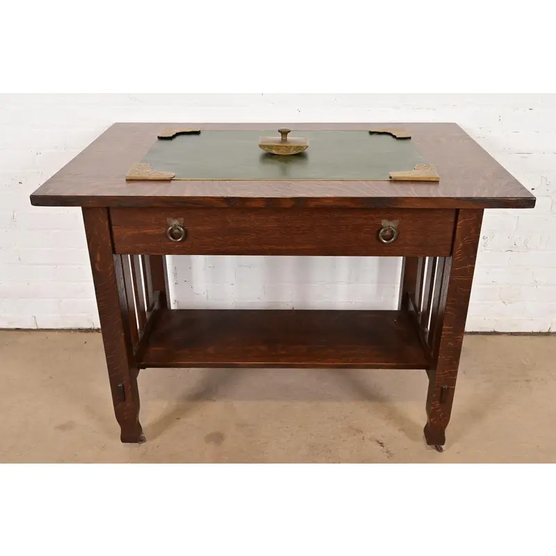 Marshall Field & Co. Antique Viking Bronze Rocker Blotter, Circa 1910 - Image 10