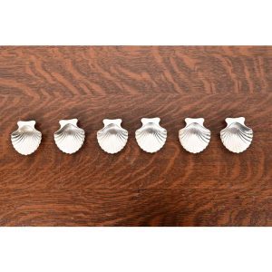 Tiffany & Co. Sterling Silver Shell Form Salt Cellars or Nut Bowls, Set of Six
