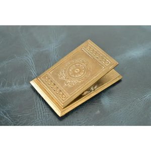 Tiffany Studios New York Adam Pattern Bronze Doré Large Paper Clip