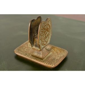 Marshall Field & Co. Antique Viking Bronze Match Box Holder, Circa 1910