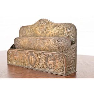 Tiffany Studios New York Zodiac Bronze Letter Rack