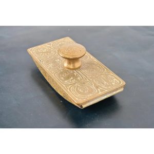 Tiffany Studios New York Zodiac Pattern Bronze Doré Rocker Blotter