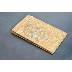 Tiffany Studios New York Zodiac Bronze Doré Notepad Holder