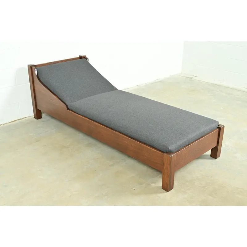 Limbert Antique Mission Oak Arts & Crafts Daybed, Newly Restored - Image 2