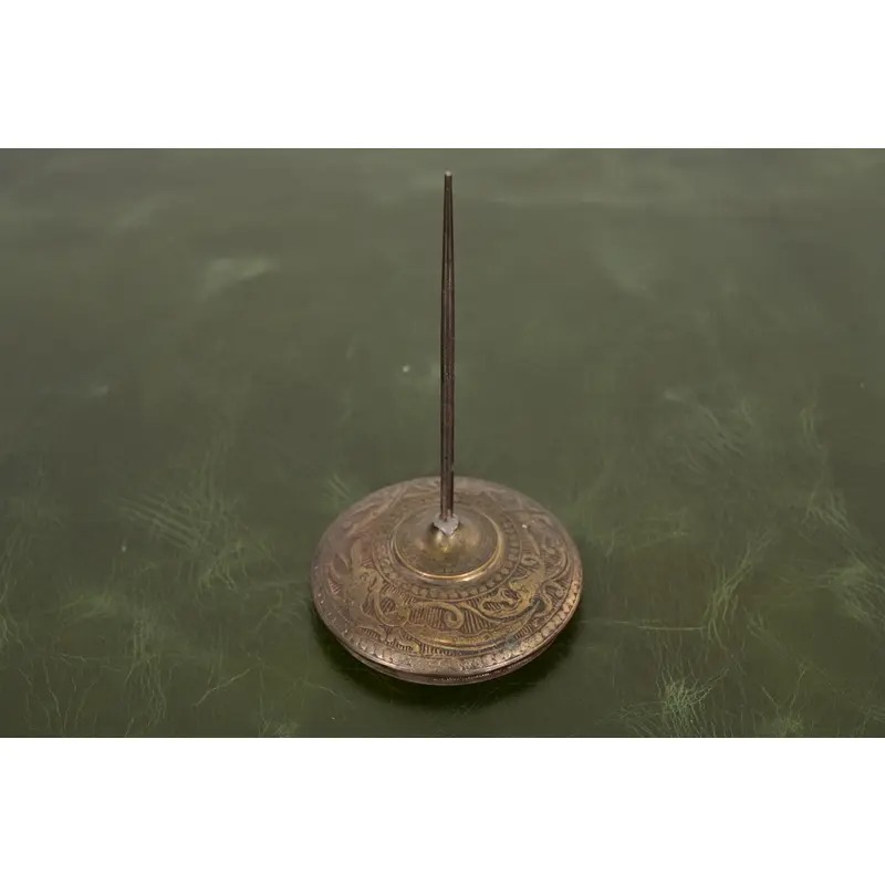 Marshall Field & Co. Antique Viking Bronze Stationery Holder Spindle, Circa 1910 - Image 2
