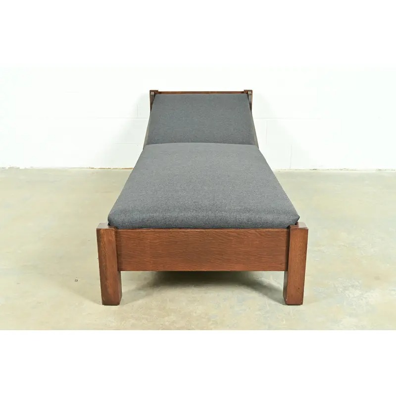 Limbert Antique Mission Oak Arts & Crafts Daybed, Newly Restored - Image 3