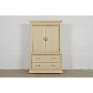 Thomasville Mediterranean Oak Armoire Dresser or Gentleman's Chest, Circa 1970s