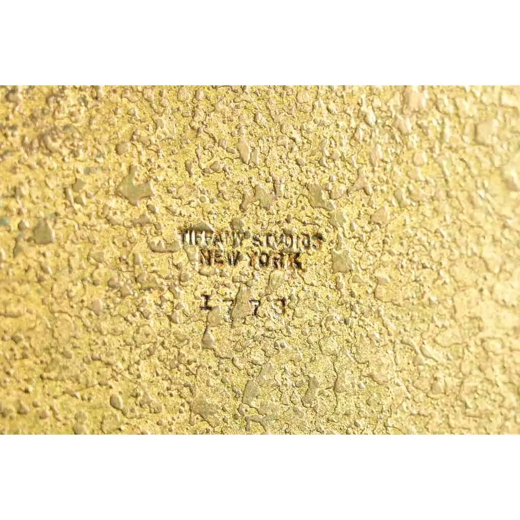 Tiffany Studios New York Adam Pattern Bronze Doré Pen Tray - Image 4