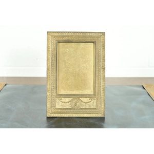 Tiffany Studios New York Adam Pattern Bronze Doré Picture Frame