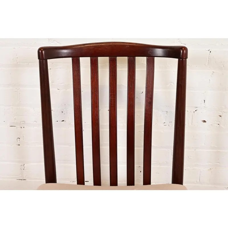Danish Modern Sculpted Solid Rosewood Dining Chairs by Vamdrup Stolefabrik, Set of Six - Image 6