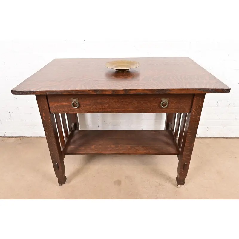 Tiffany Studios New York Bronze Doré Shallow Bowl or Plate With Decorative Border - Image 6