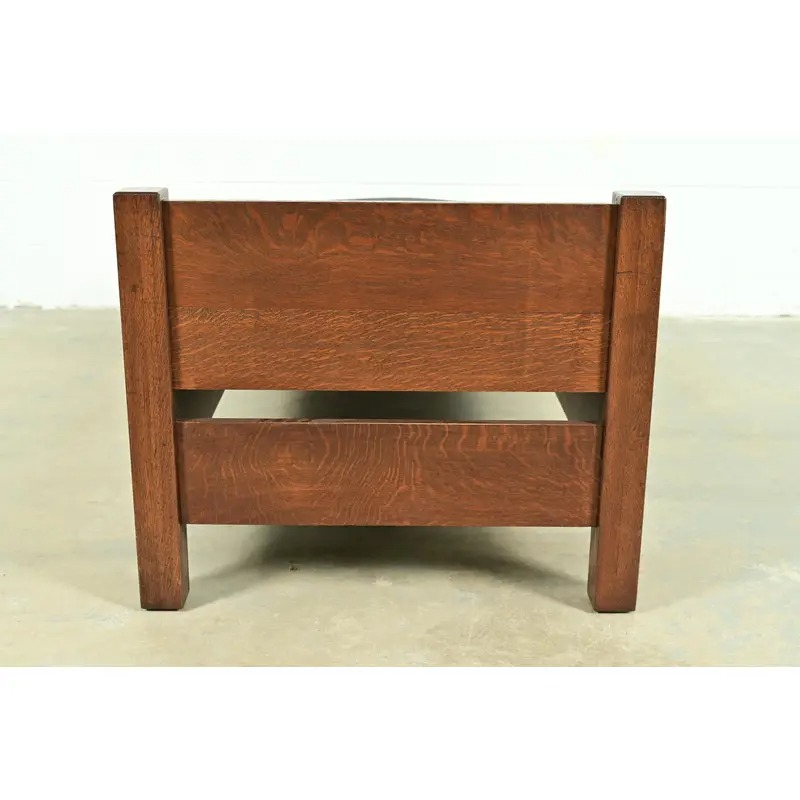 Limbert Antique Mission Oak Arts & Crafts Daybed, Newly Restored - Image 7