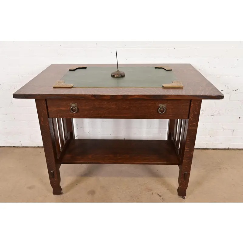 Marshall Field & Co. Antique Viking Bronze Stationery Holder Spindle, Circa 1910 - Image 8