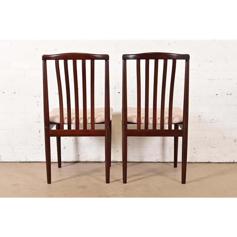 Danish Modern Sculpted Solid Rosewood Dining Chairs by Vamdrup Stolefabrik, Set of Six - Image 9