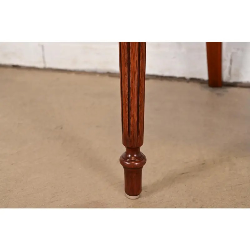 Hepplewhite Carved Mahogany Side Chairs or Dining Chairs by Bevan Funnell, Pair - Image 9