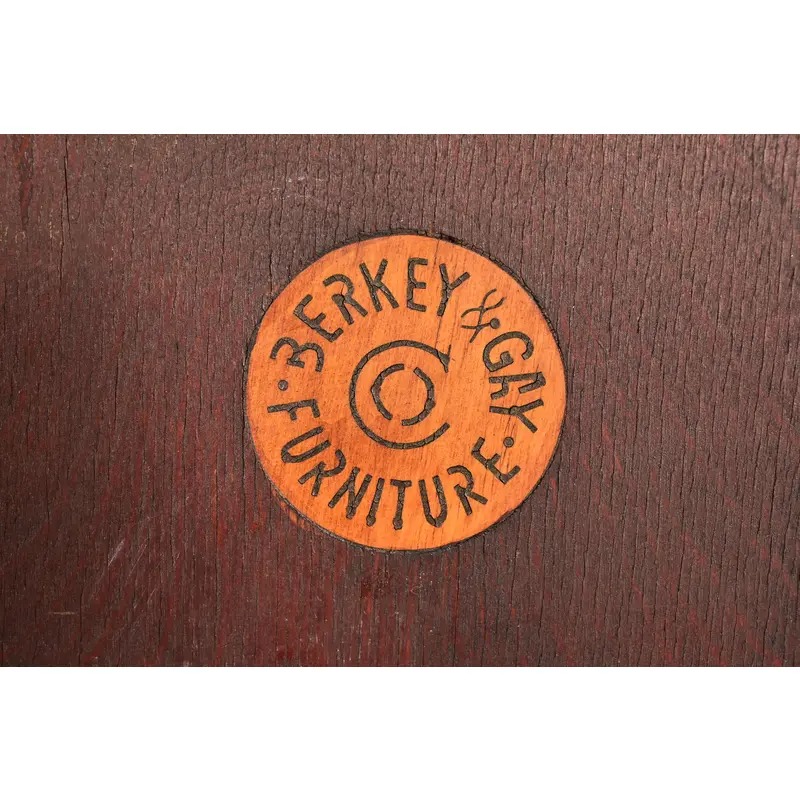 Berkey & Gay Antique Victorian Carved Mahogany Triple Bookcase or Display Cabinet, Circa 1890s - Image 10