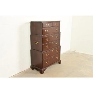 Harden Georgian Solid Cherry Wood Seven-Drawer Highboy Dresser