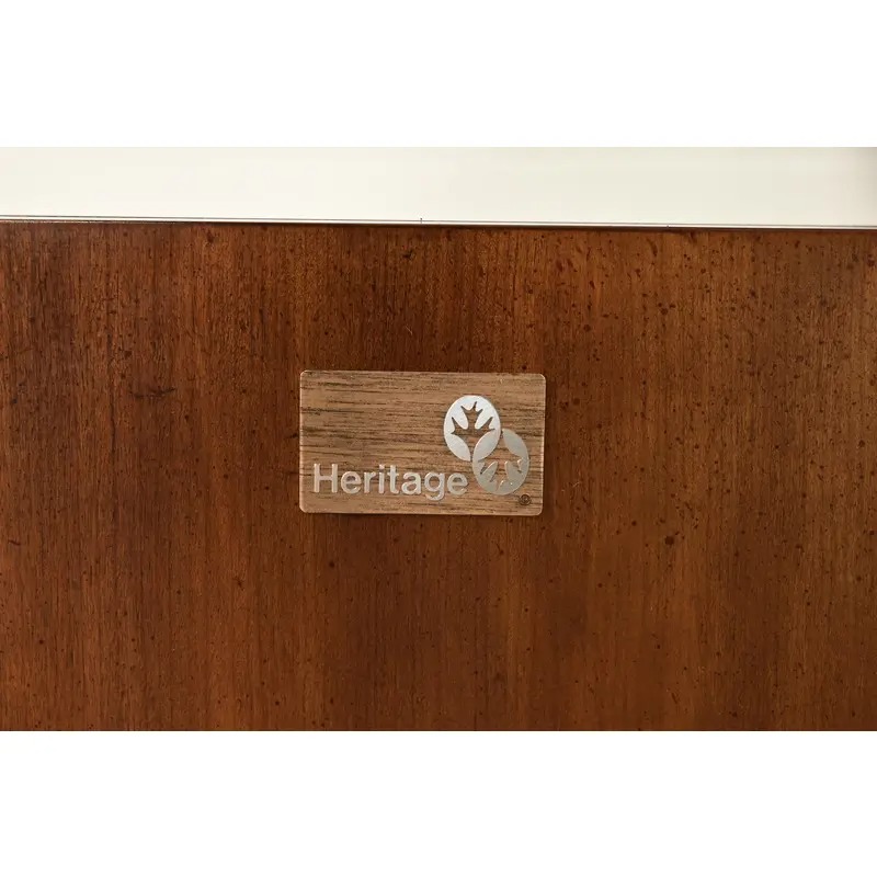 Drexel Heritage French Regency Louis XVI Burled Walnut Flip Top Server or Bar Cabinet, Circa 1960s - Image 11