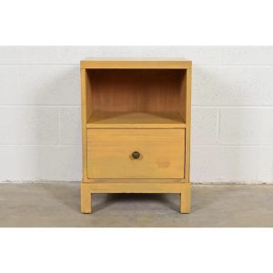 Robsjohn-Gibbings for Widdicomb Mid-Century Modern Pickled Walnut Nightstand, Circa 1950s