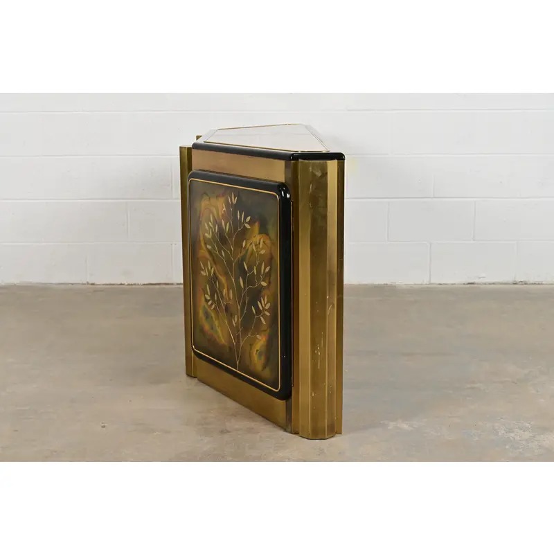 Bernhard Rohne for Mastercraft Acid Etched Brass "Tree of Life" Sideboard Credenza, 1970s - Image 12