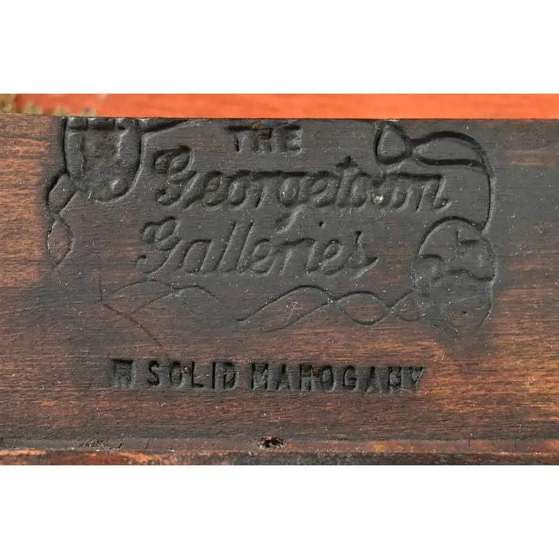 Kindel Furniture Style Regency Carved Solid Mahogany Armchairs, Pair - Image 12