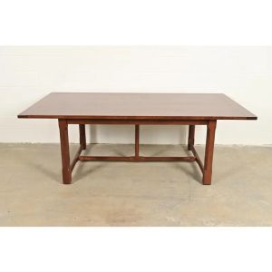 Ralph Lauren English Provincial Carved Walnut Harvest Farmhouse Dining Table