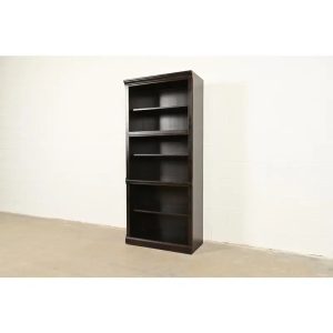 Ethan Allen Arts & Crafts Shaker Dark Cherry Wood Tall Bookcase