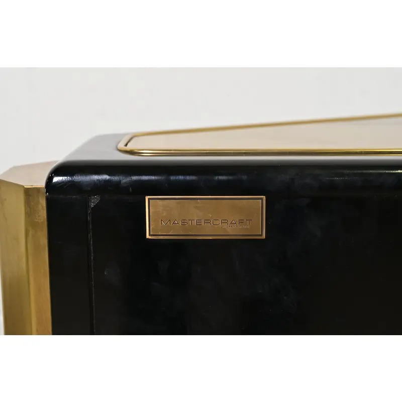 Bernhard Rohne for Mastercraft Acid Etched Brass "Tree of Life" Sideboard Credenza, 1970s - Image 14