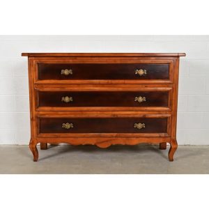Baker Furniture Italian Provincial Carved Maple Dresser or Chest of Drawers