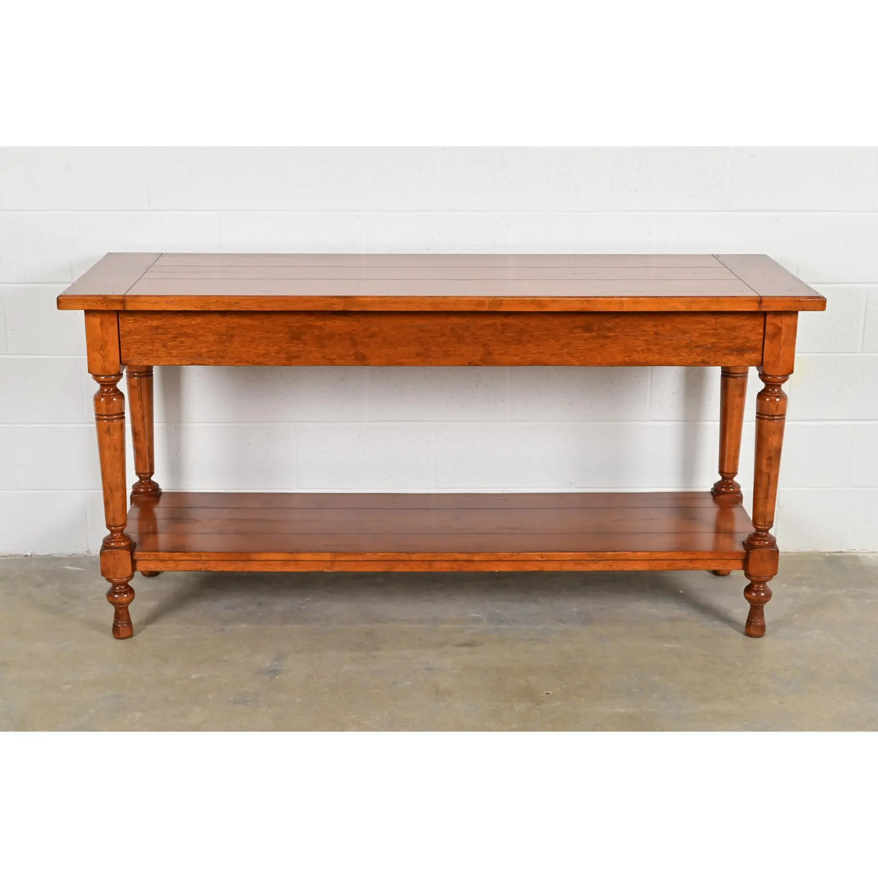 Baker Furniture Italian Provincial Carved Maple Sideboard Buffet or Console Table - Image 4