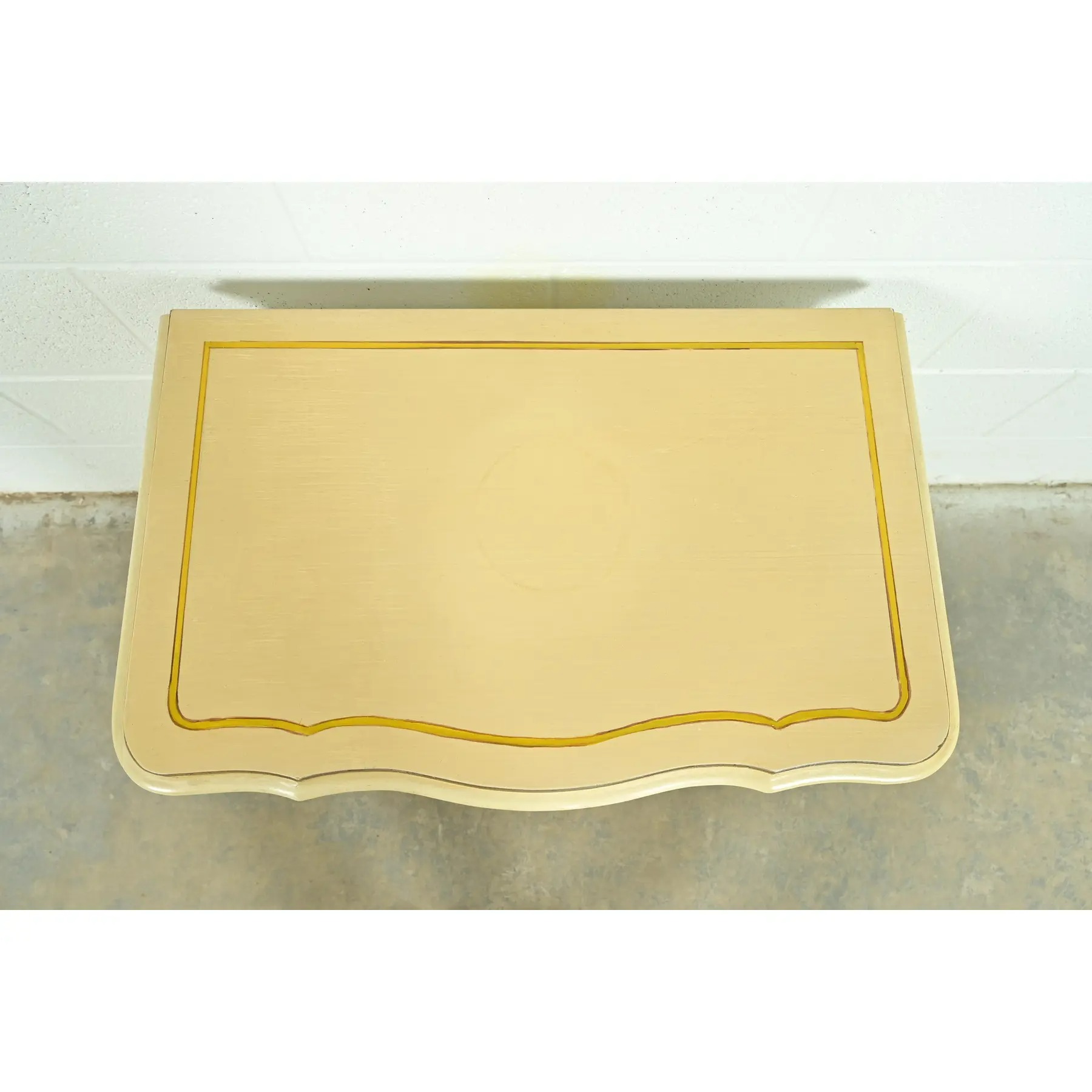 Drexel Heritage French Provincial Louis XV Cream Lacquered Paint-Decorated Nightstand, 1970s - Image 9