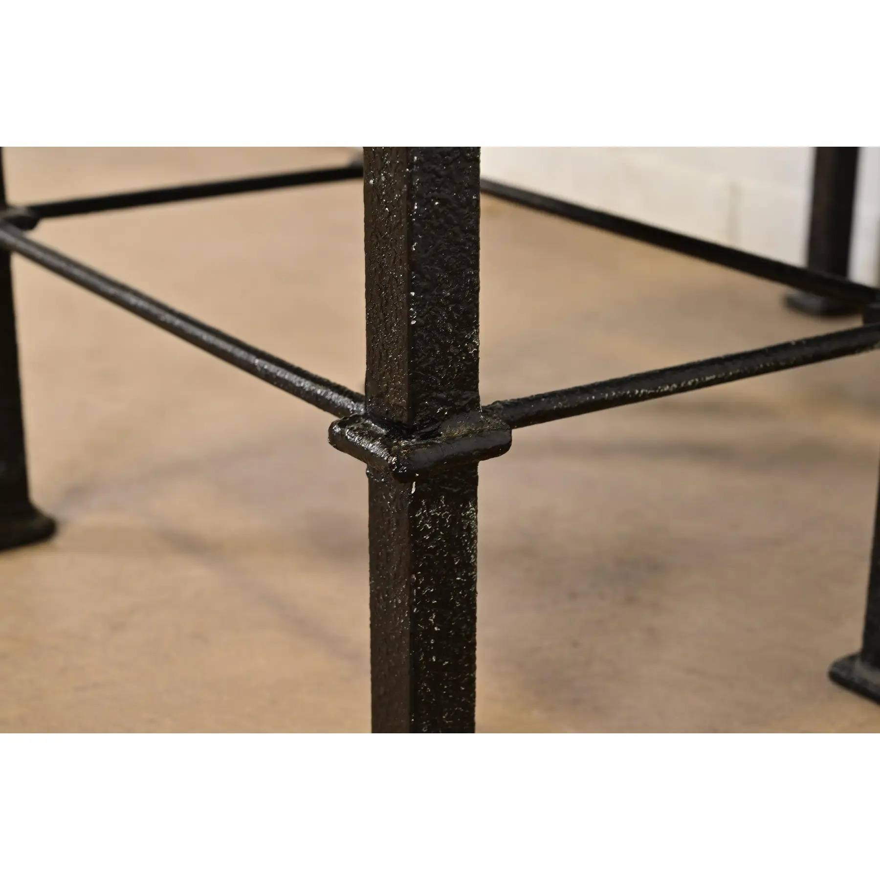 Maitland Smith Trompe l'Oeil Leather Book Nesting Tables, Set of Two - Image 9