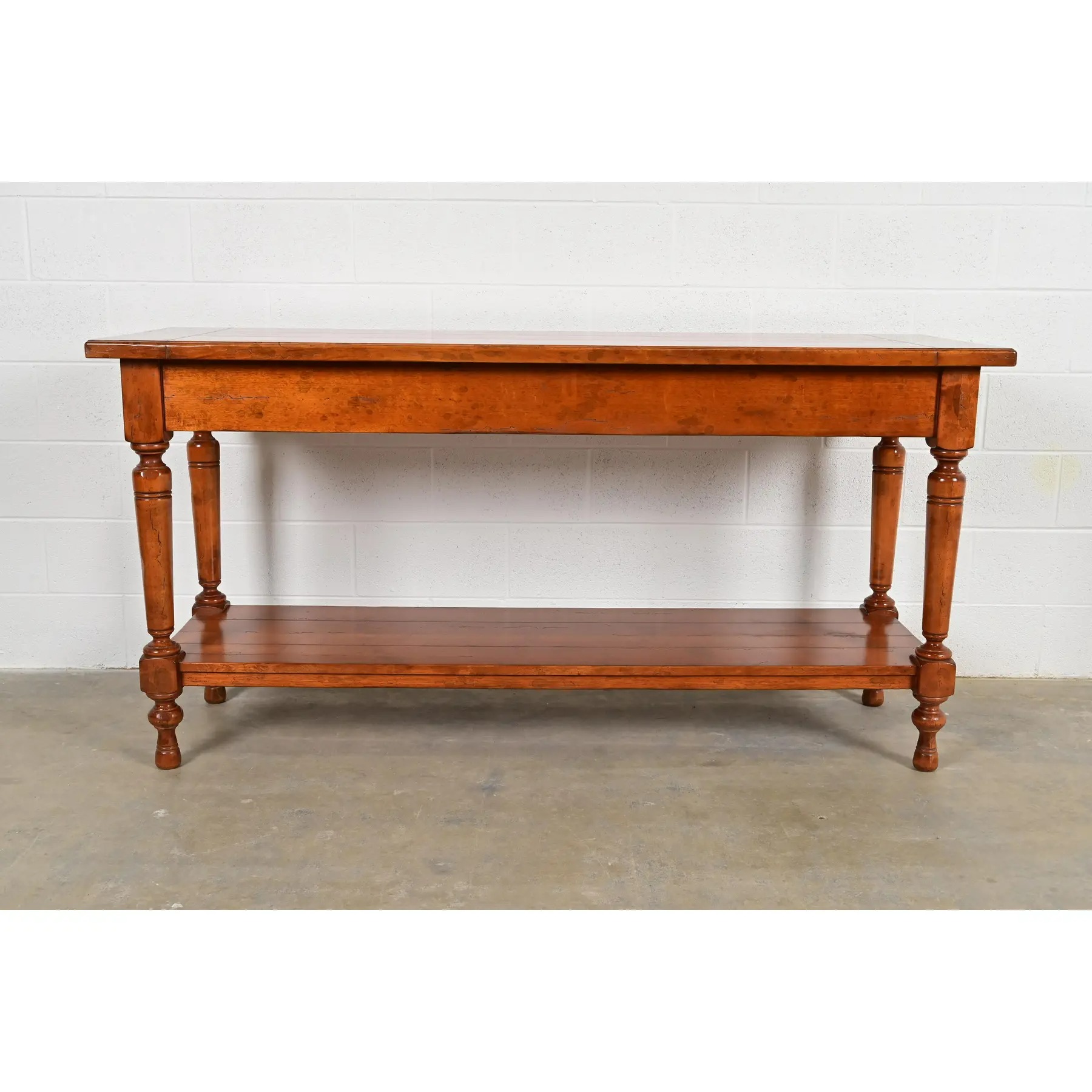 Baker Furniture Italian Provincial Carved Maple Sideboard Buffet or Console Table - Image 11