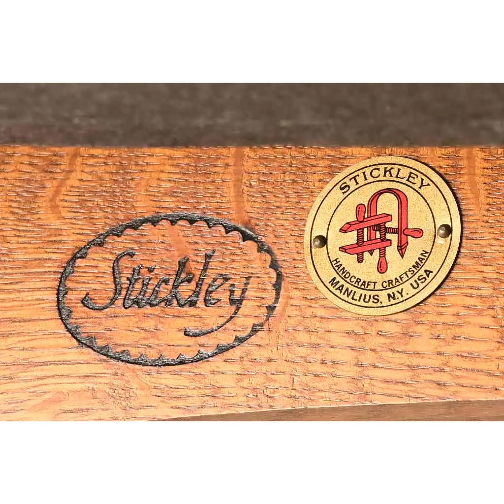 Stickley Mission Oak Arts & Crafts Spindle Settle Sofa - Image 10