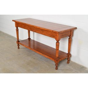 Baker Furniture Italian Provincial Carved Maple Sideboard Buffet or Console Table