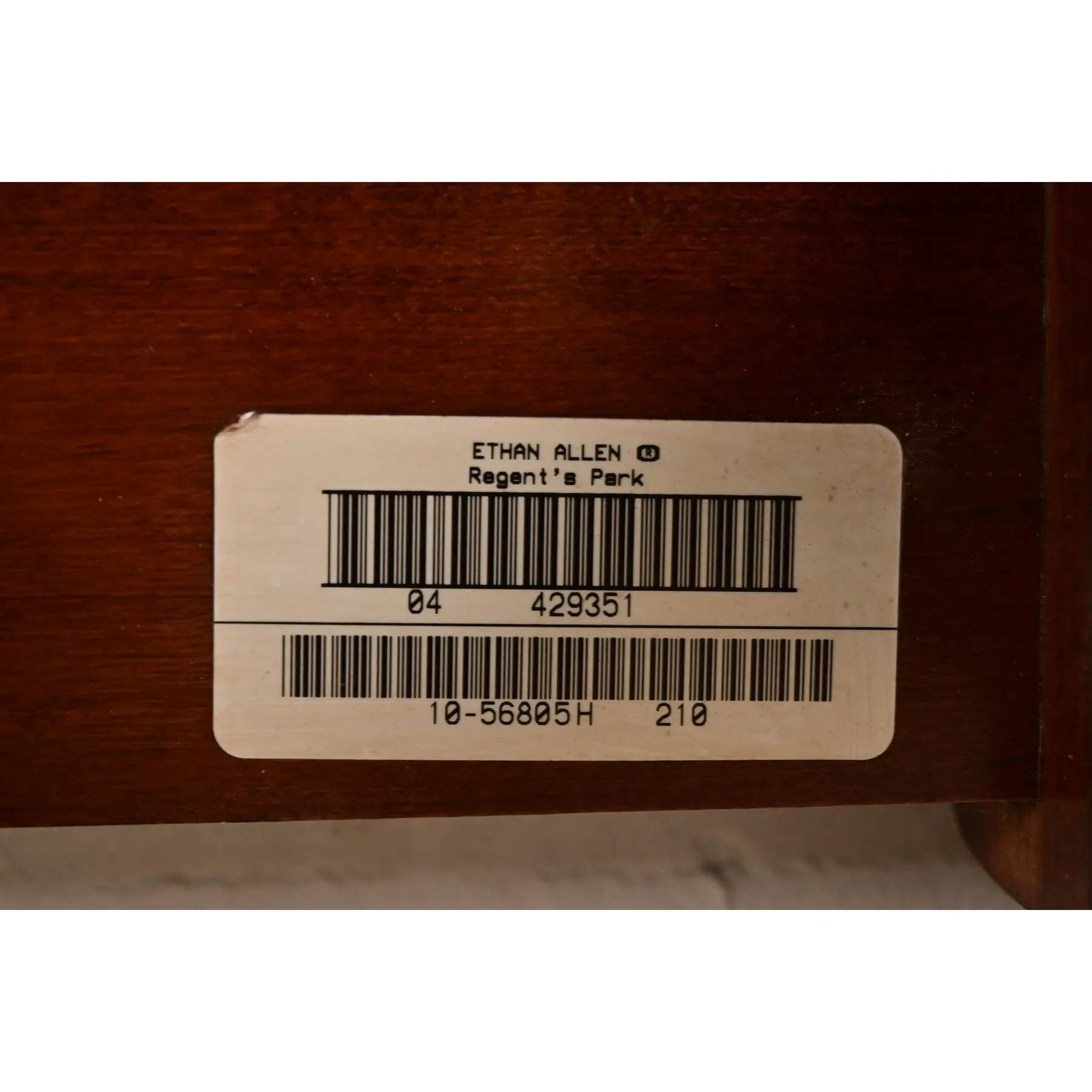 Ethan Allen Georgian Carved Solid Cherry Wood King Size Poster Bed - Image 10