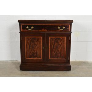 Stickley Georgian Flame Mahogany Flip Top Buffet Server or Bar Cabinet