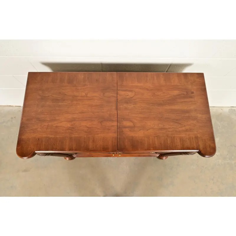 Drexel Heritage French Regency Louis XVI Burled Walnut Flip Top Server or Bar Cabinet, Circa 1960s - Image 5